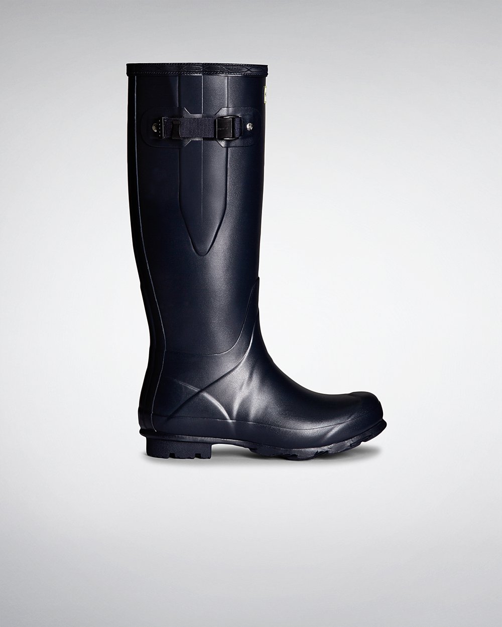 Galochas Altas Hunter Feminina Azul Marinho - Norris Field Side Adjustable - 60NEGTFIZ